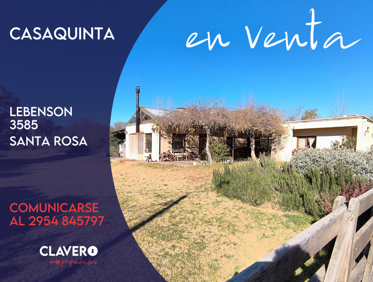 Casaquinta en Lebenson 3585 - Santa Rosa, La Pampa