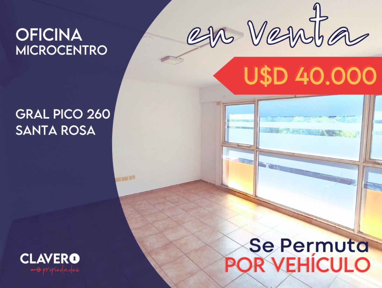 Oficina Amplia - Micro Centro Santa Rosa - Construccion Nueva