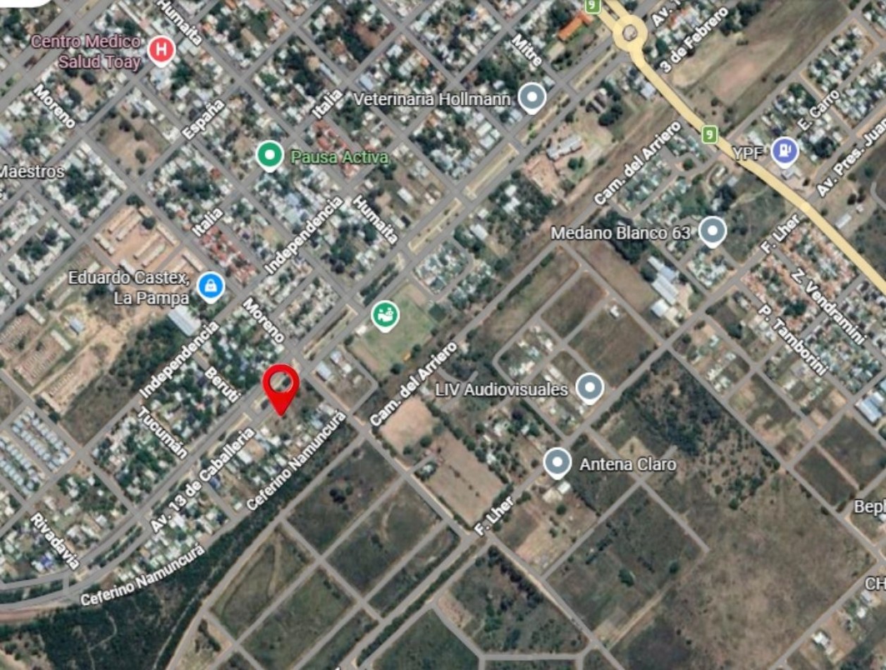 Terreno en Toay - sobre 13 de Caballeria  