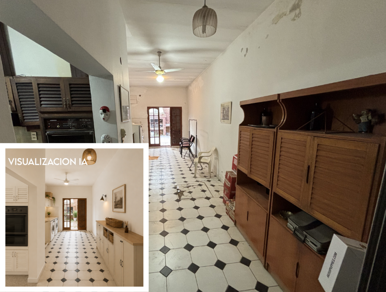 Casa amplia de 3 habitaciones