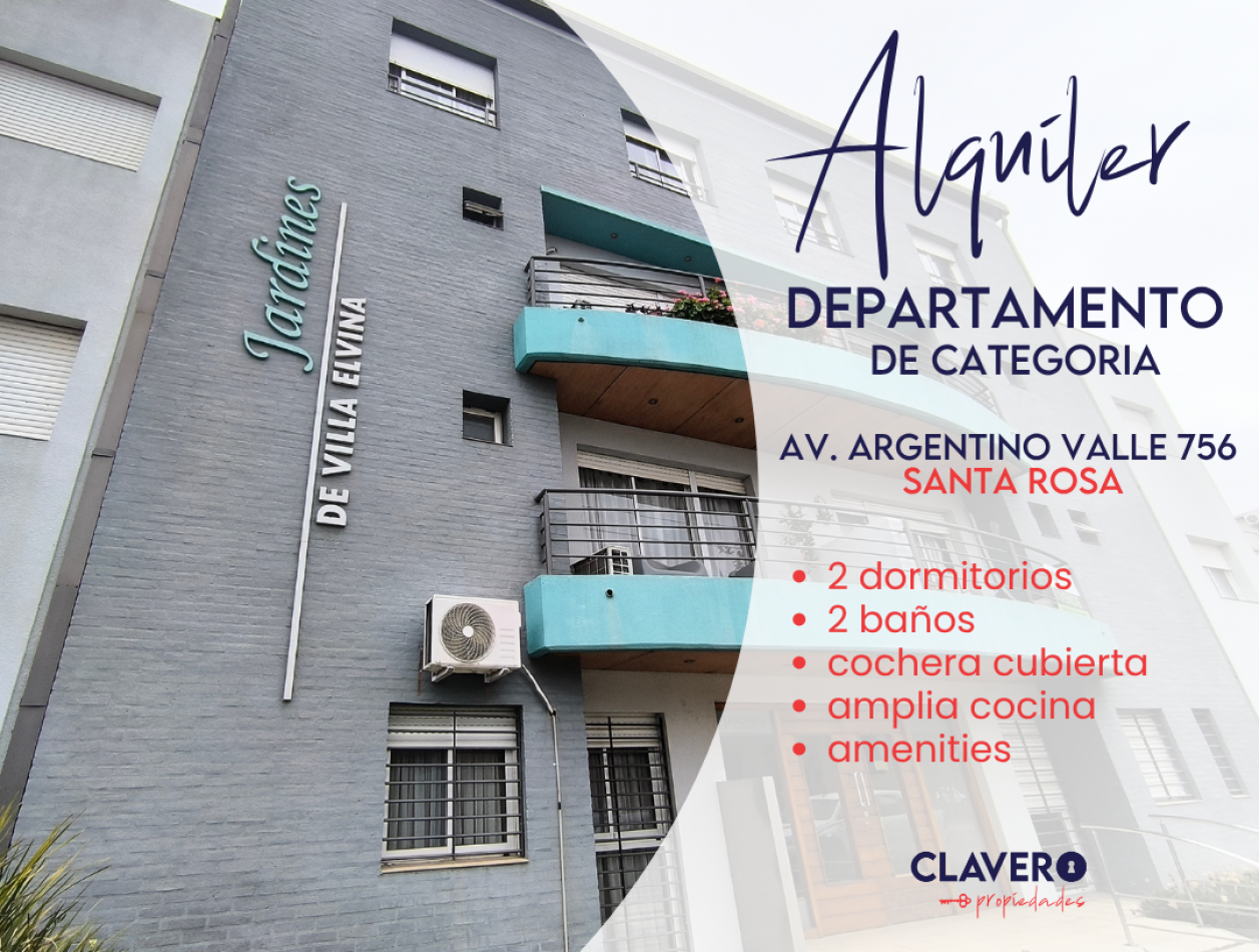 DEPARTAMENTO DE CATEGORIA EN ALQUILER