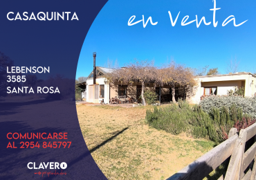 Casaquinta en Lebenson 3585 - Santa Rosa, La Pampa